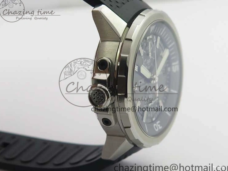 MIROTIME 0219 Aquatimer Chrono IW376803 V6F 1:1 Best Edition Gray Dial on Rubber Strap A FlexibleFit 7153